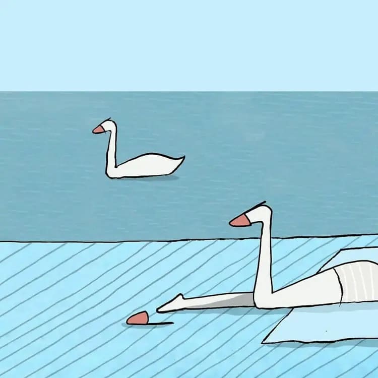 Yuval Robichek ilustraciones playa