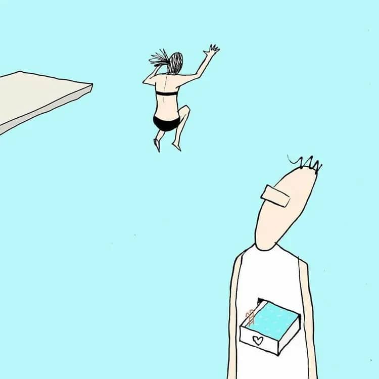 Yuval Robichek ilustraciones sencillas