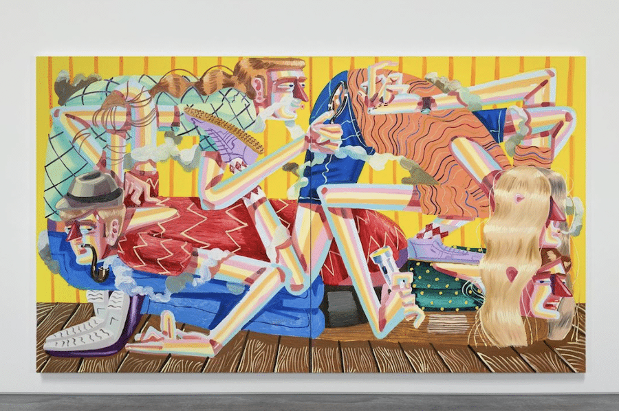 Akos Ezer arte pintura personajes retorcidos color
