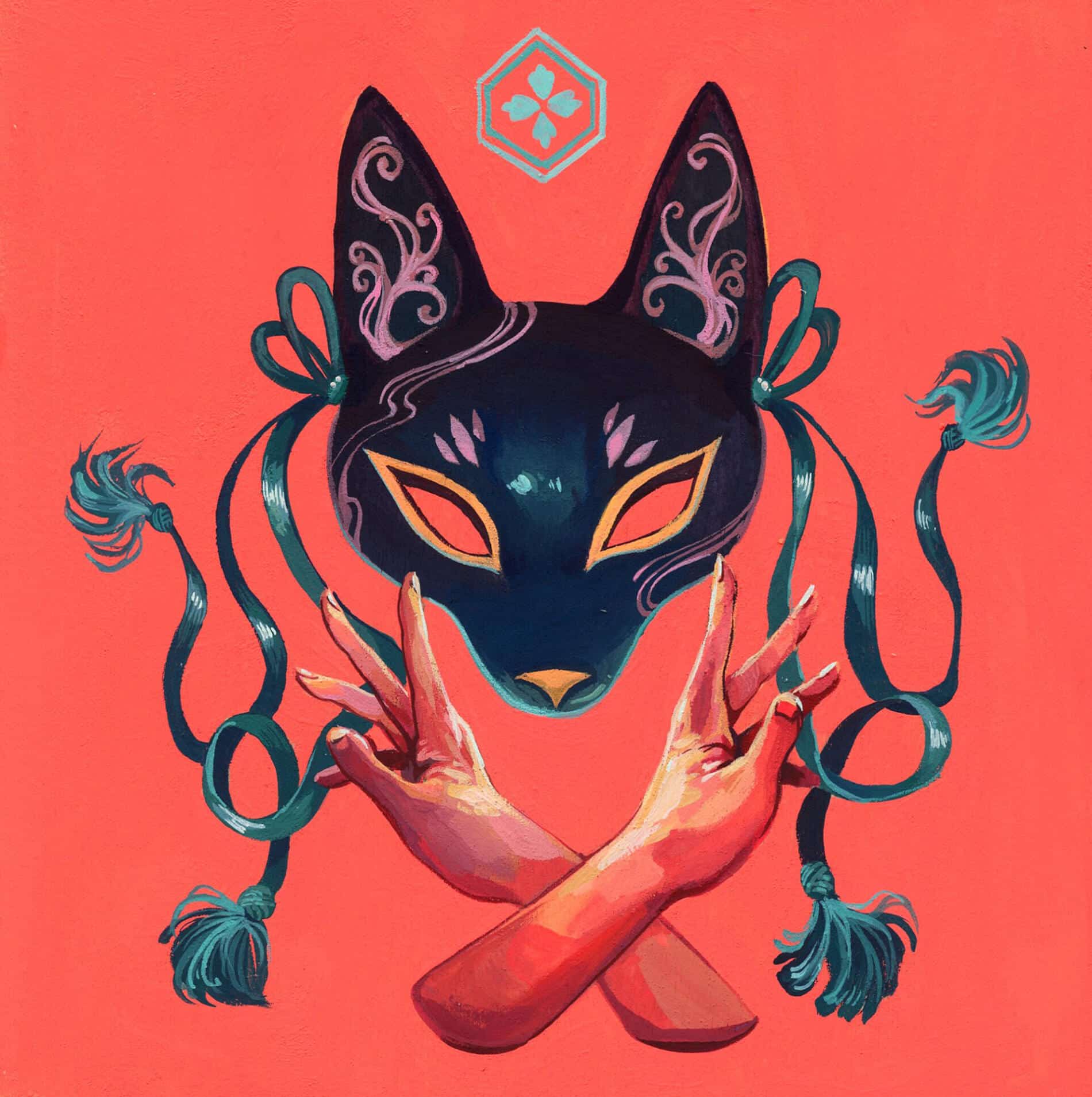 Malisa Suchanya pintura Black kitsune