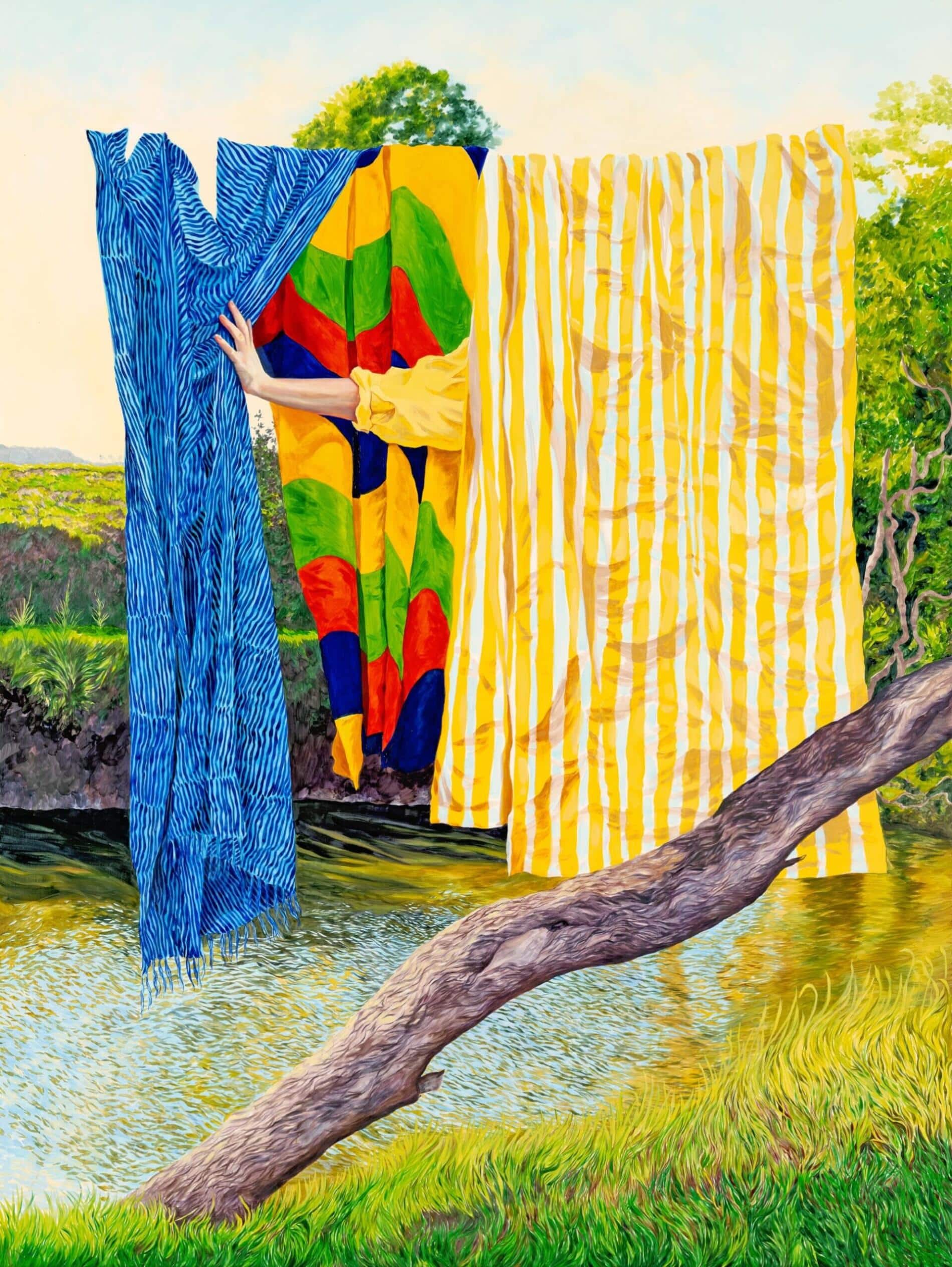 Monica Rohan oleos late river bank