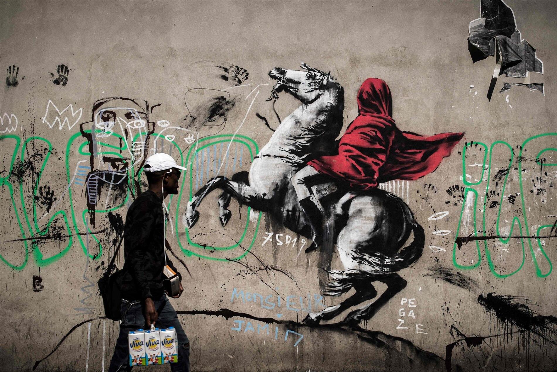 Finalmente una muestra su Banksy wall