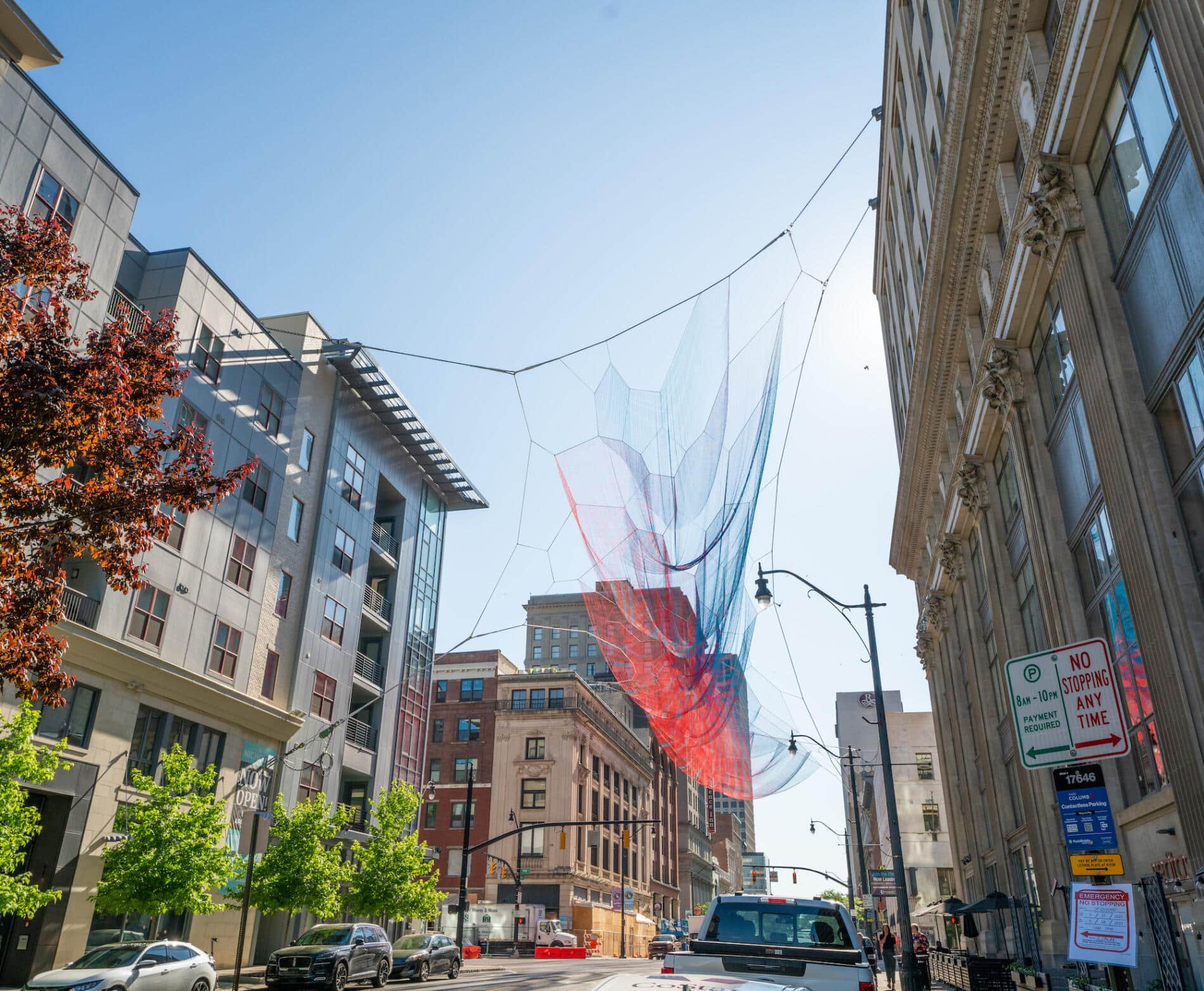 Janet Echelman esculturas nudos e hilo