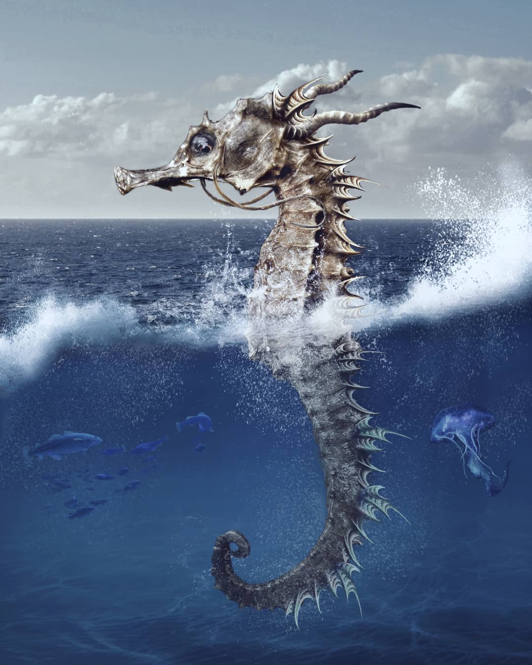 Lila Frenopoulou seahorse