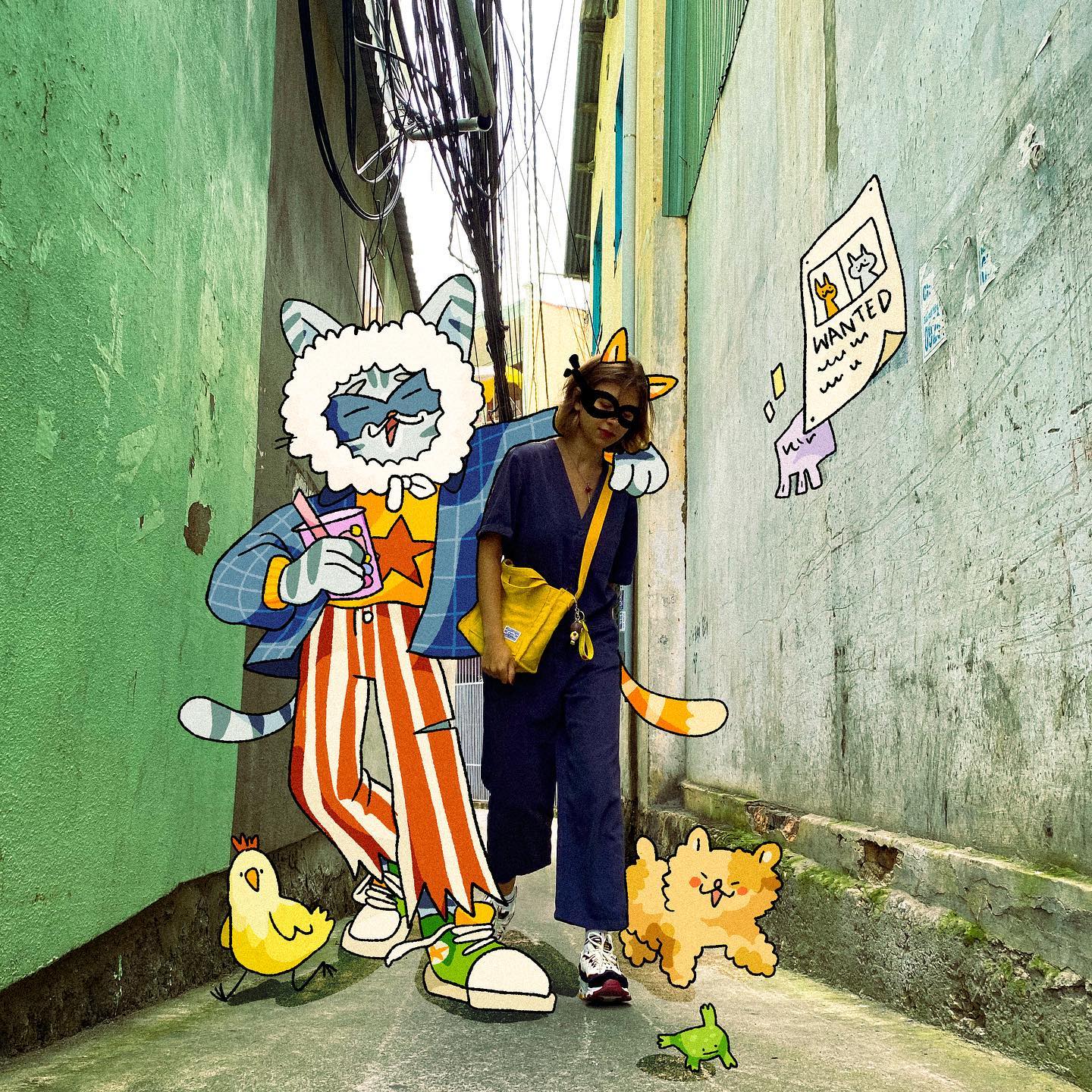 Polina Alexeenko ilustracion collage