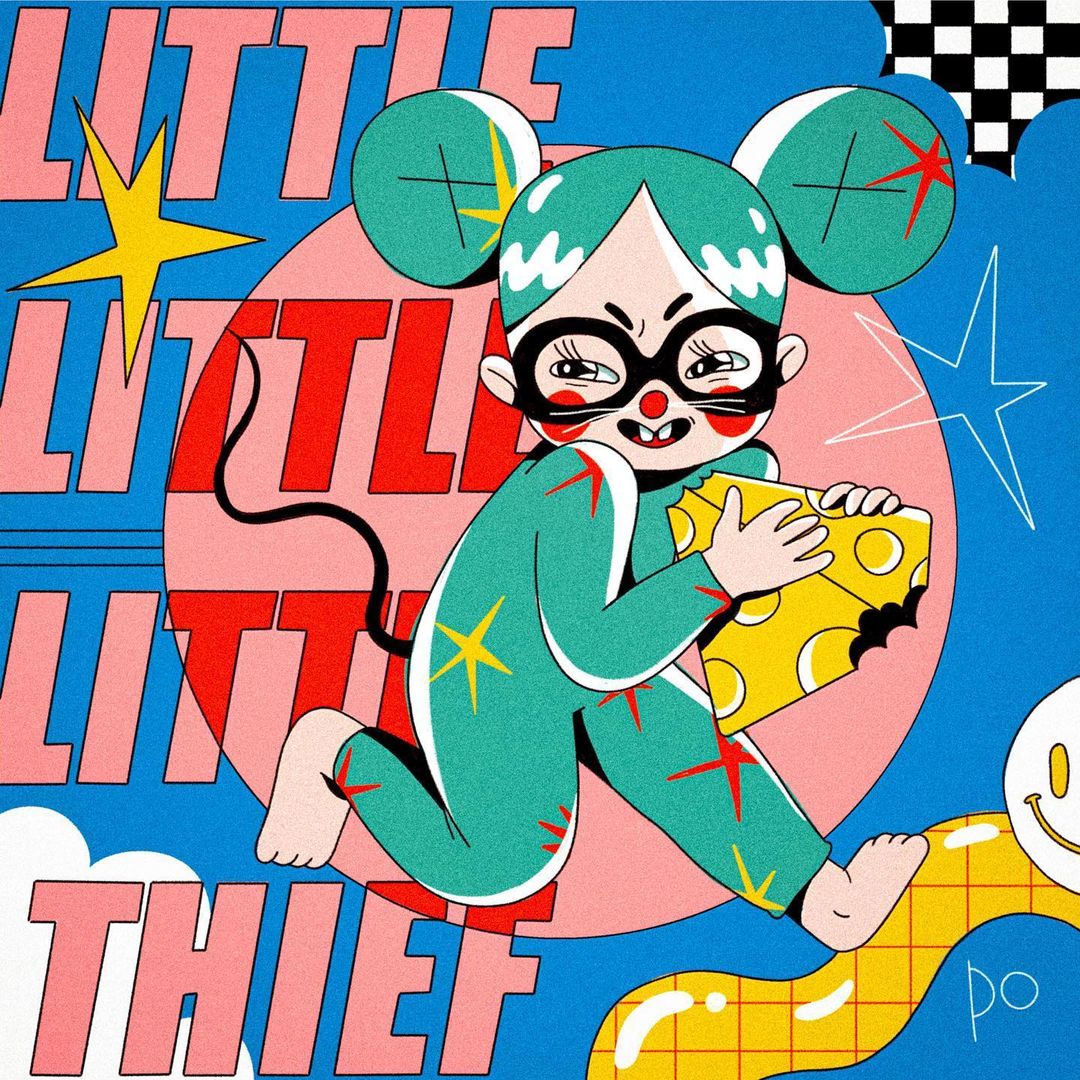 Polina Alexeenko ilustracion japan cartoon vintage little
