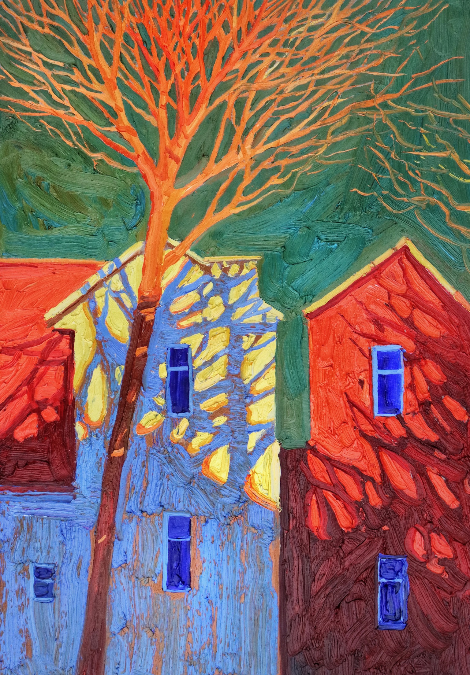 ciochina pintura sergiu sunset
