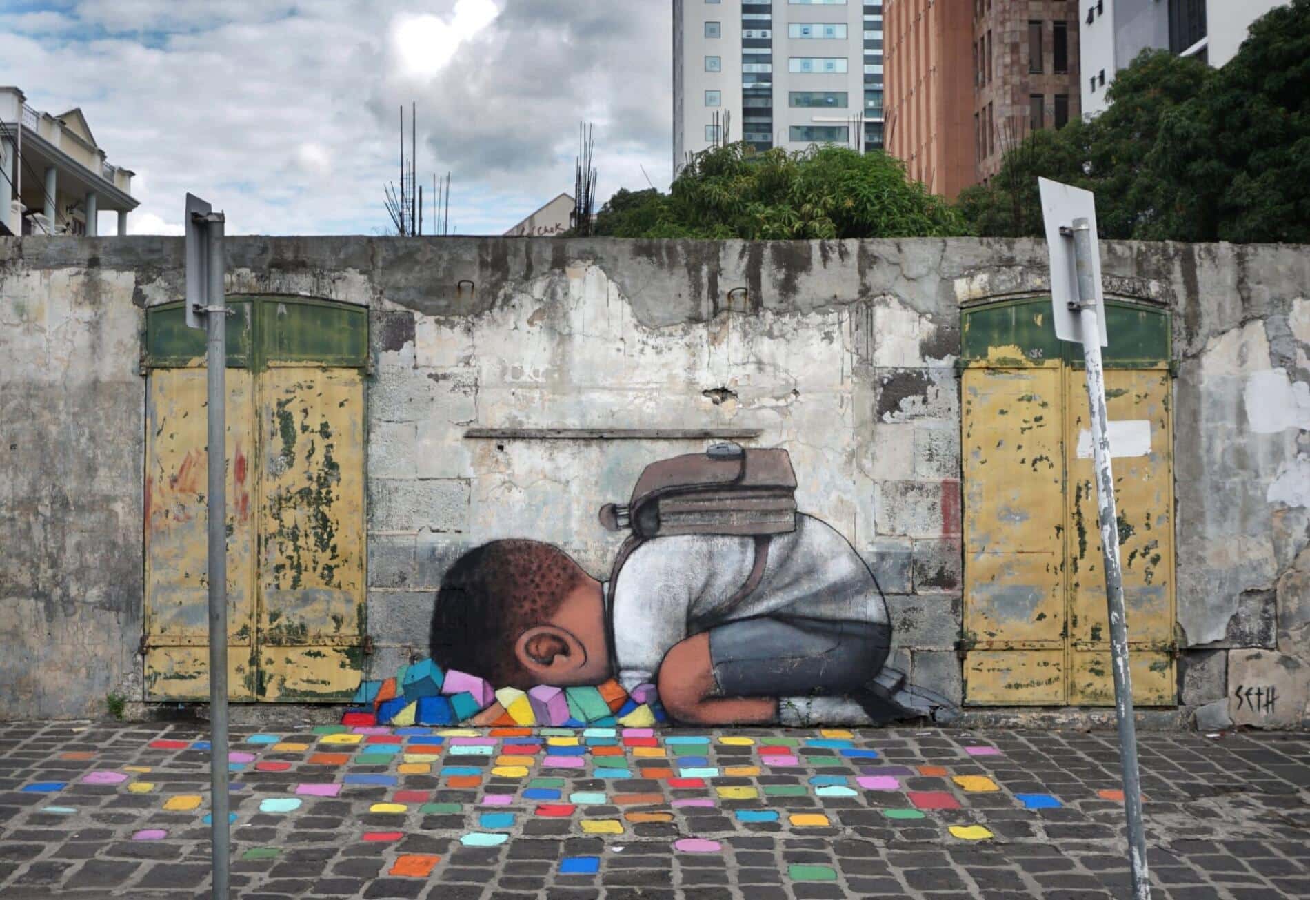 seth decadsa street art niño