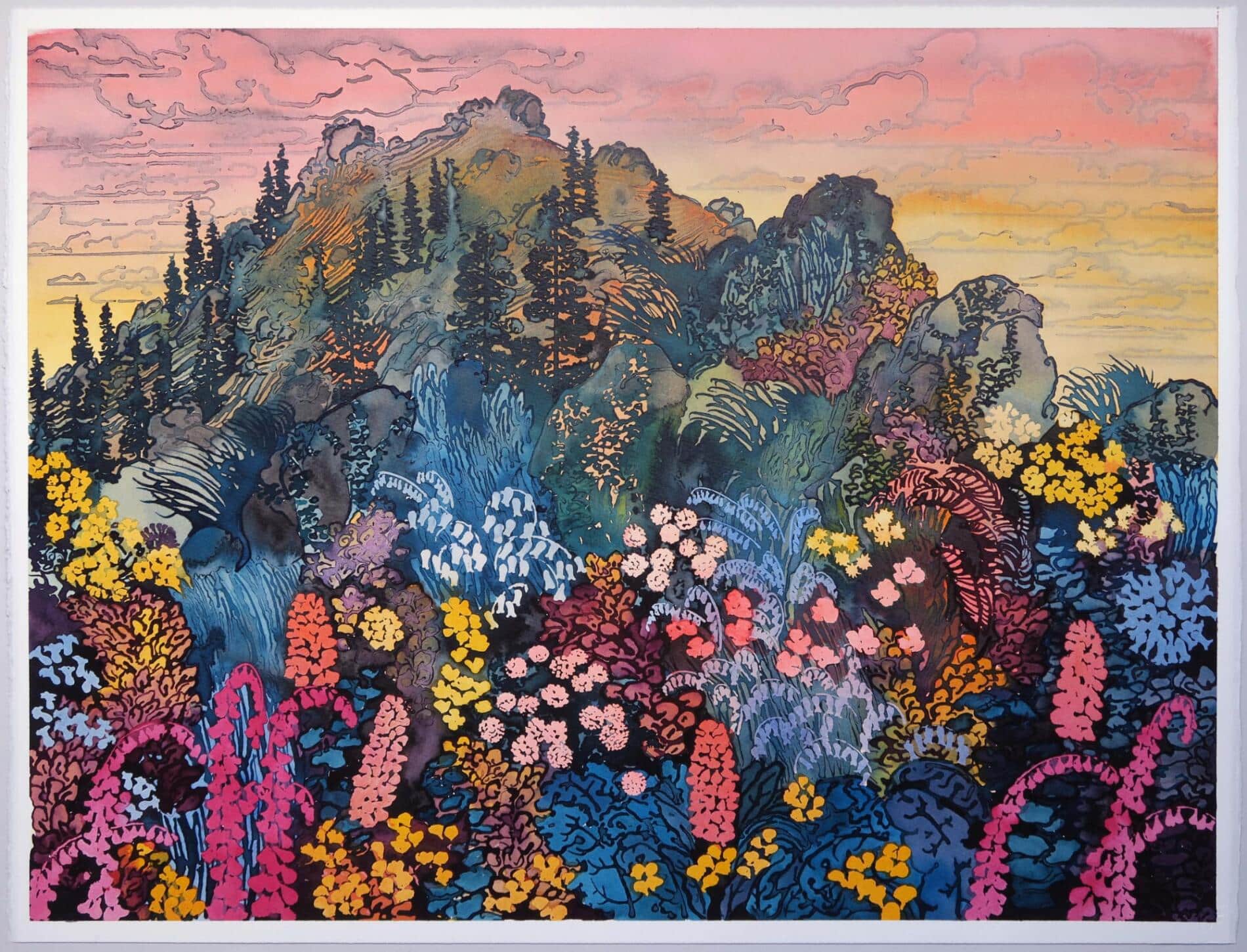 Max Naylor paisajes oleo Mountainside