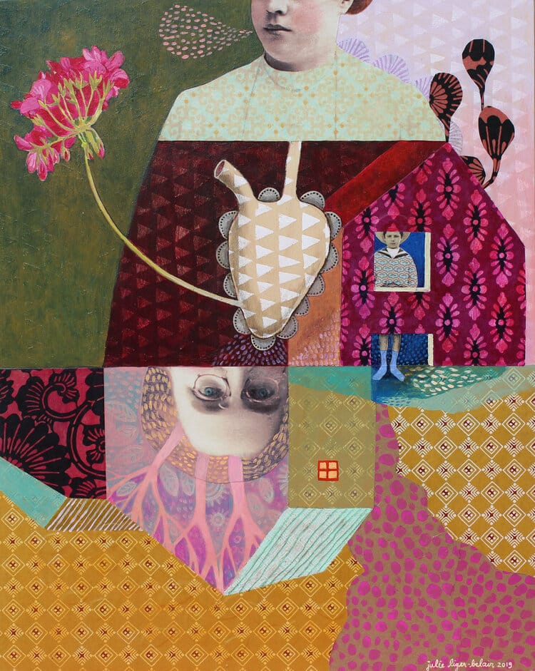 julie liger collage cabeza