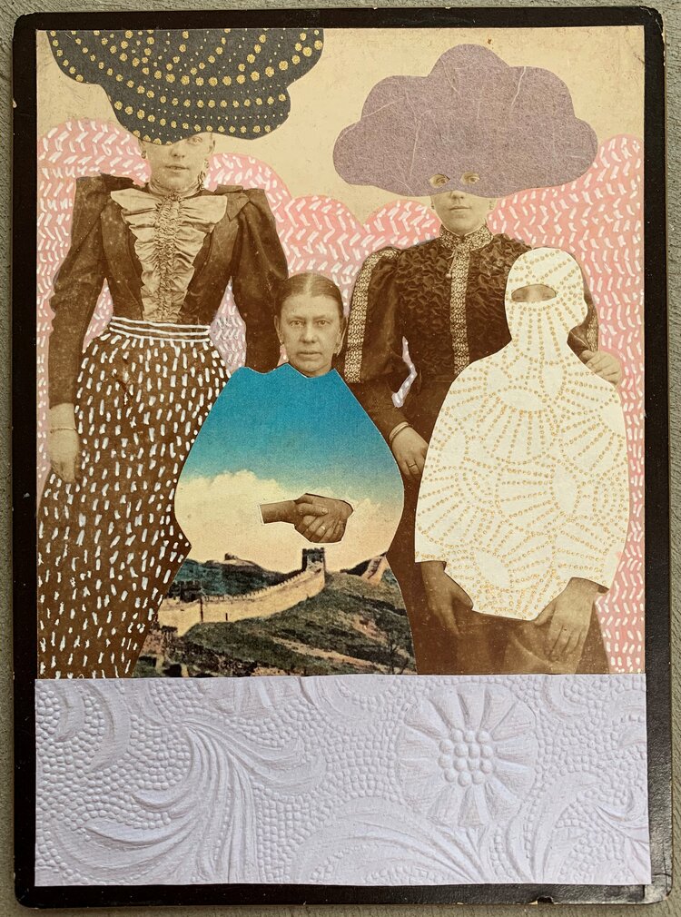 julie liger collage retrato