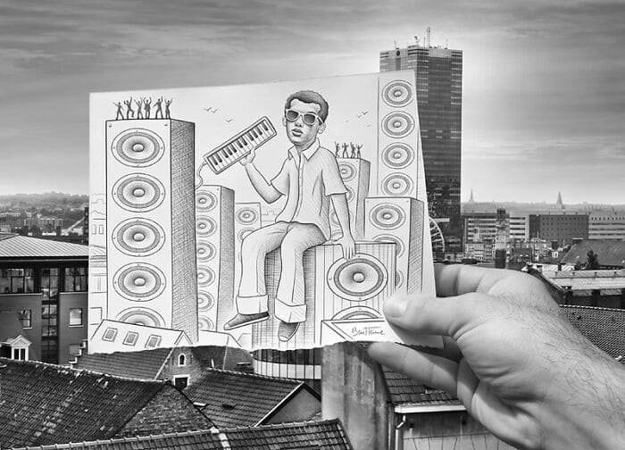 pencil vs camera ben heine musica