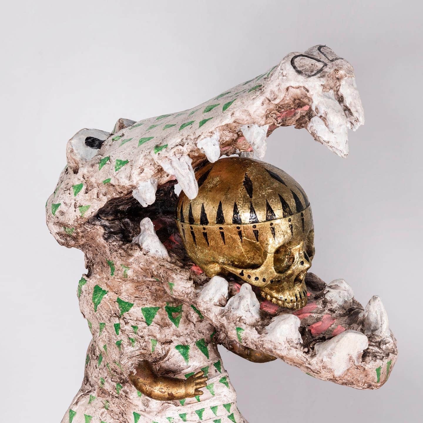 Joshua Goode escuturas civilizacion inventada calavera