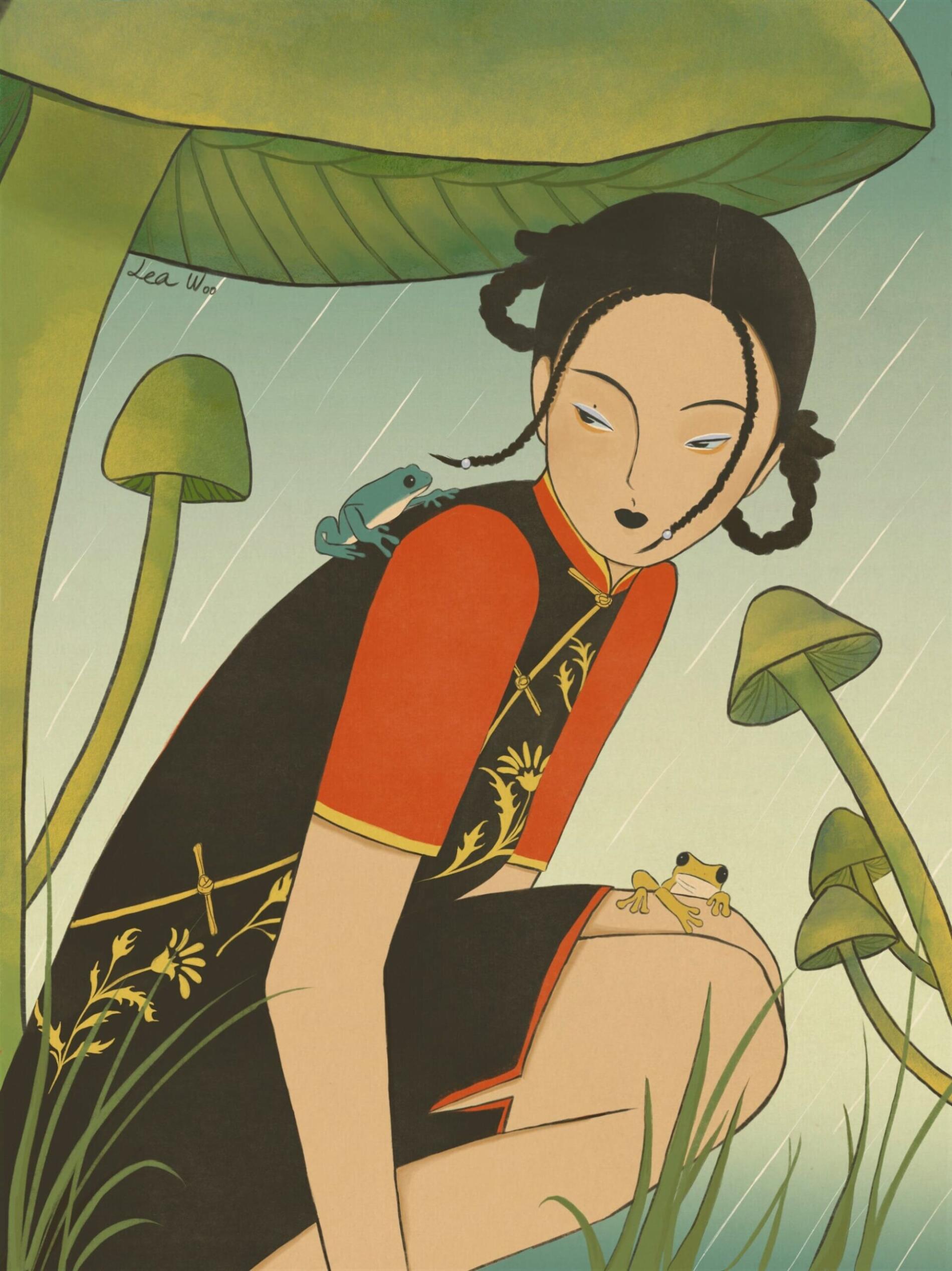 Lea Woo ILUSTRACIONES VINTAGE MUJERES Y NATURALEZA