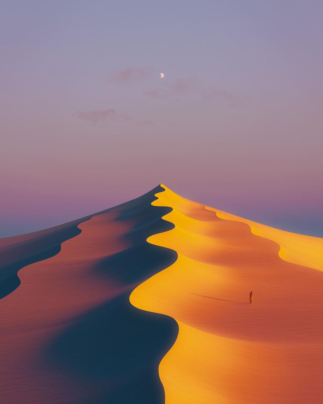 Victor Sillue surreal yellow dunes