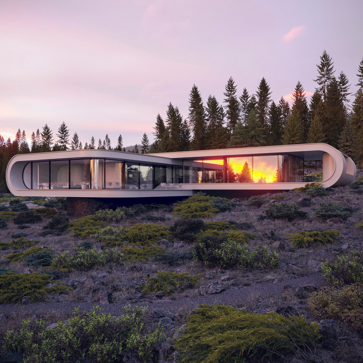 Alexander Zhidkov arquitectura ov sunset