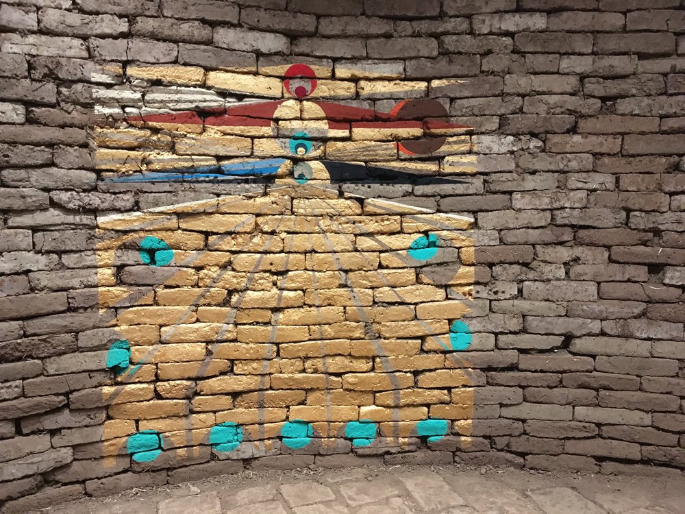 Eamon Ore-Giron pintura geometrica a gran escala bricks