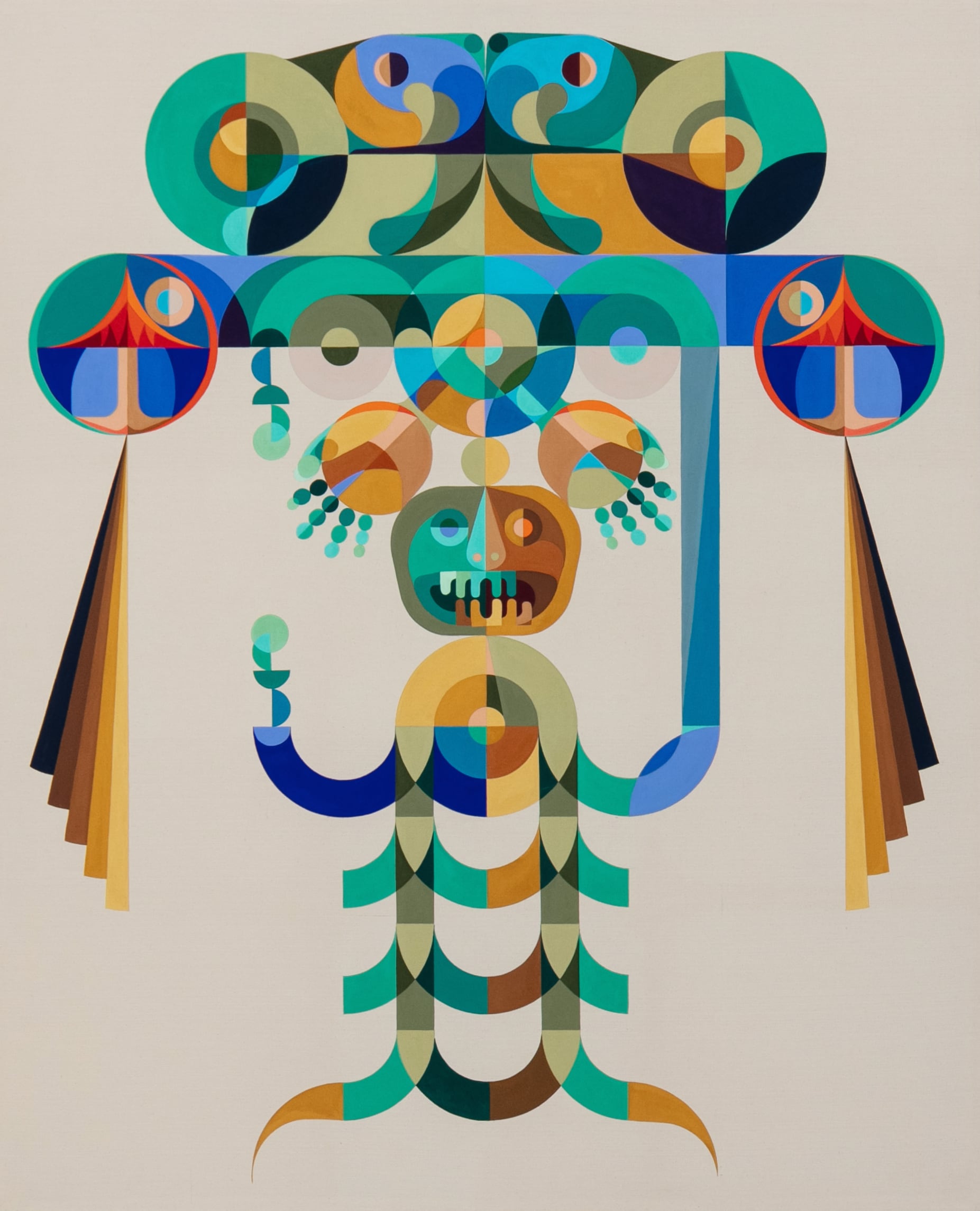 Eamon Ore-Giron pintura geometrica a gran escala