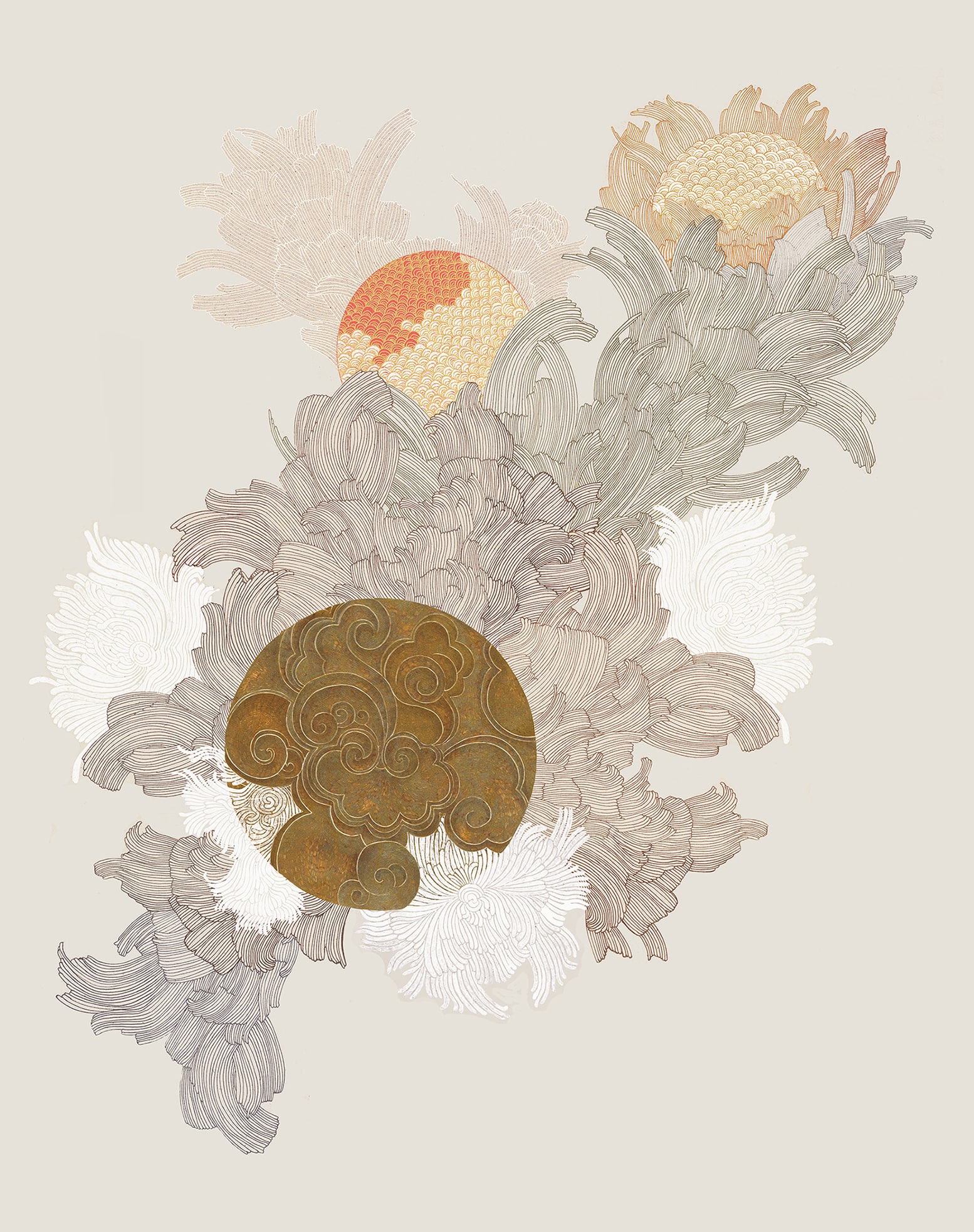 Lina Kusaite Wall design for Xitan Hotel
