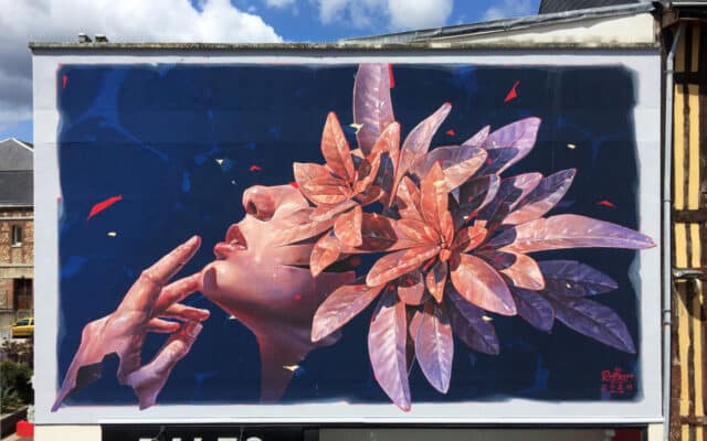 RATUR MURALES RETRATOS HIPERREALISTAS FLOR