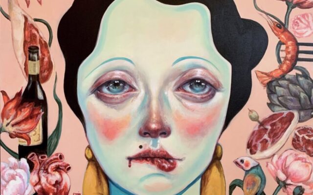 Afarin Sajedi pintura surreal pop