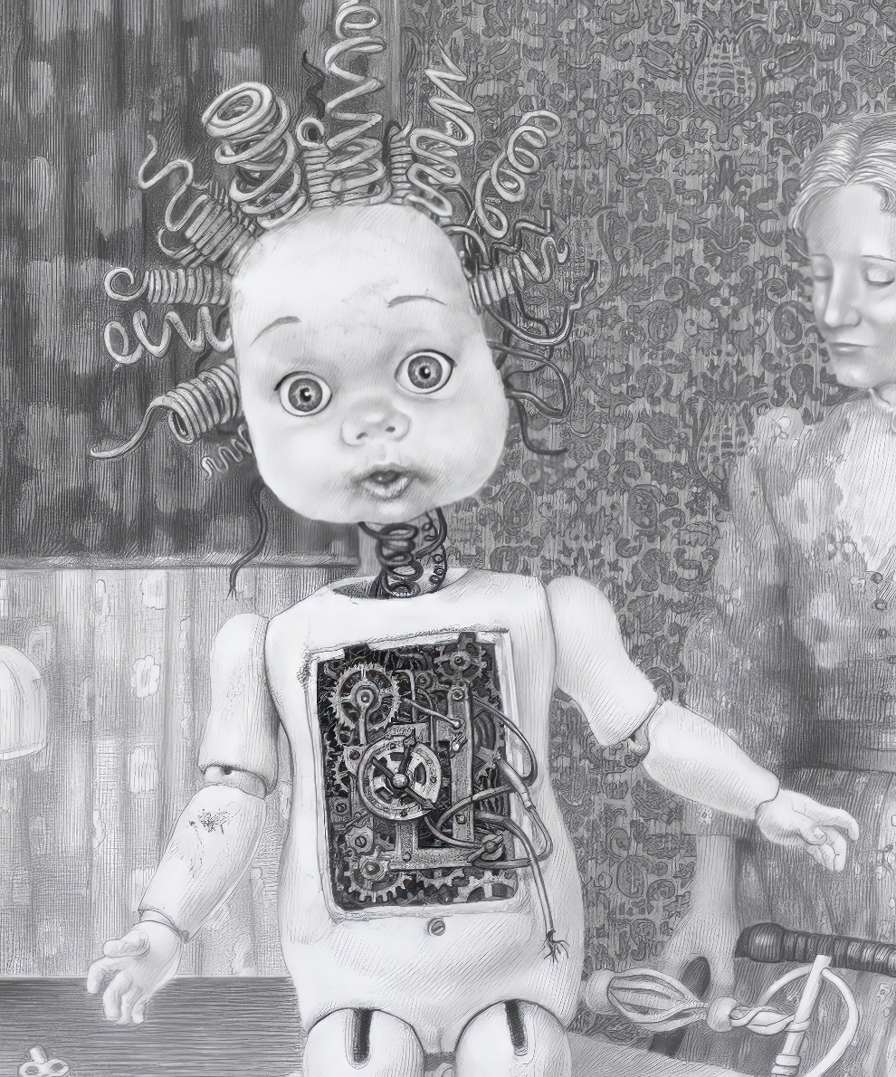 LAURIE LIPTON ARTE BLANO Y NEGRO CAOS