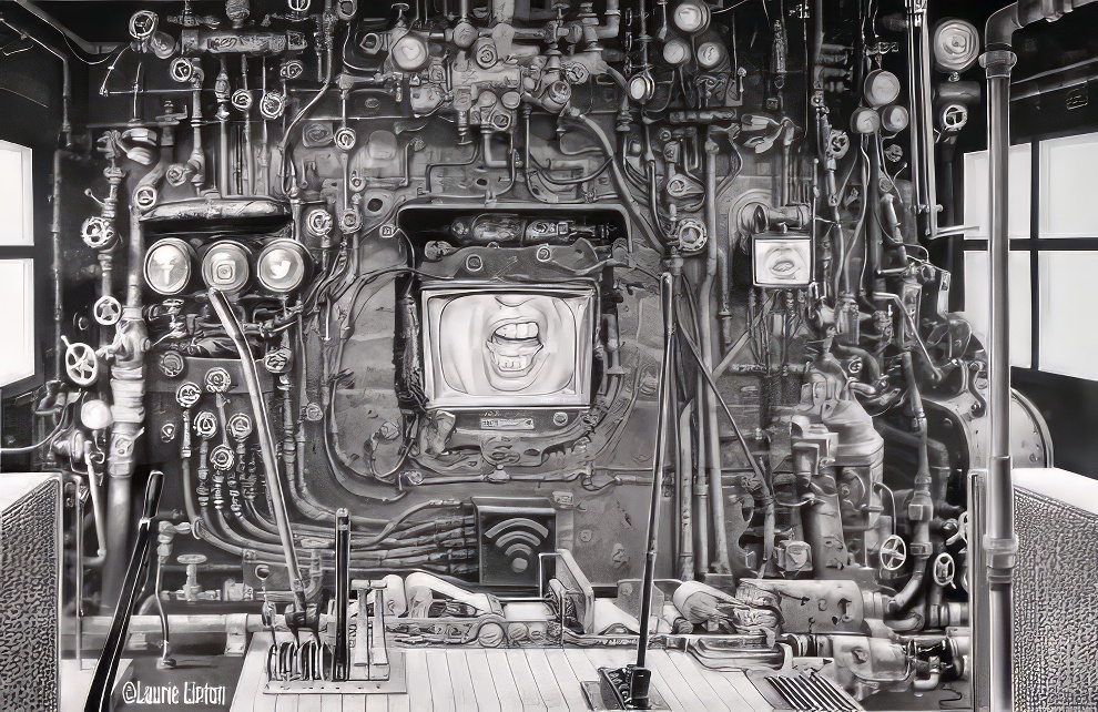 LAURIE LIPTON ARTE BLANO Y NEGRO REDES