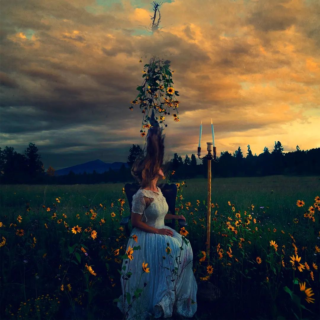 sunflower autoretrato Brooke Shaden