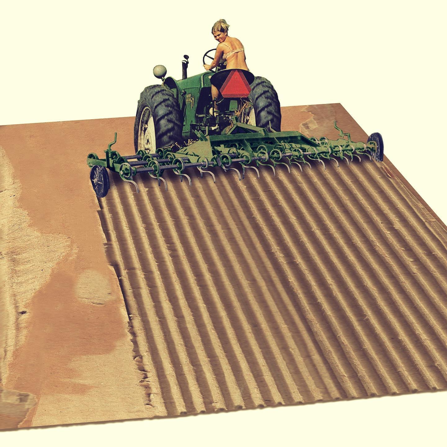 Toon Joosen collage digital tractor