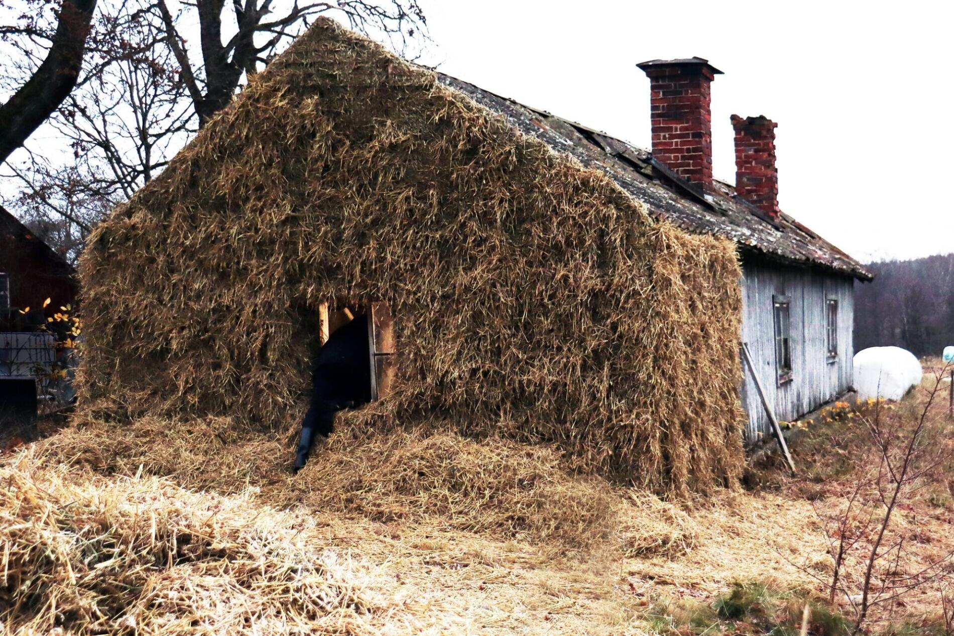 Ulf Mejergren construcciones refugios de la naturaleza heno