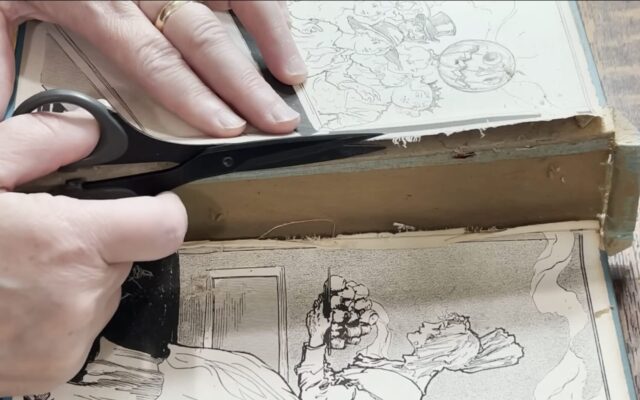 Poroceso de restauración de un libro antiguo