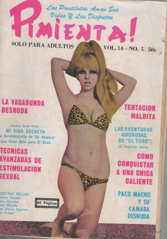 Portada de revista erótica Pimienta