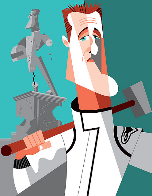 Caricatura de Michael schumacher