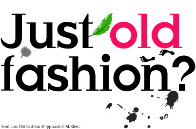 Just old fashion font