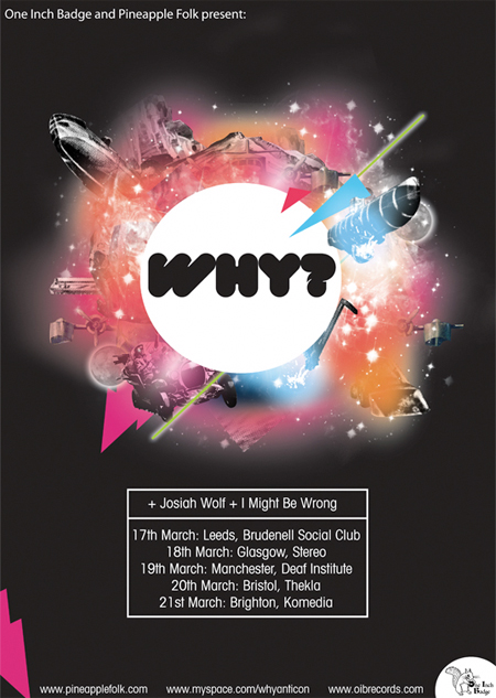 Cartel para discoteca Why? hecho a collage digital