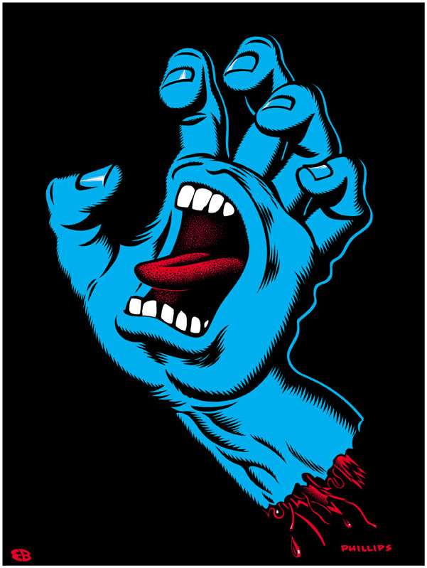 Screaming hand