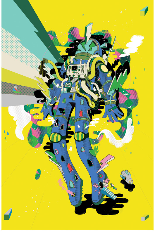 Ilustracion psicodelica de steve scott